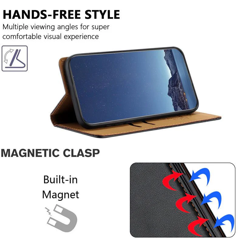 [With Card Slot] Google Pixel 9 & Pro - Business Faux Leather Flip Wallet Series Case - Image 2