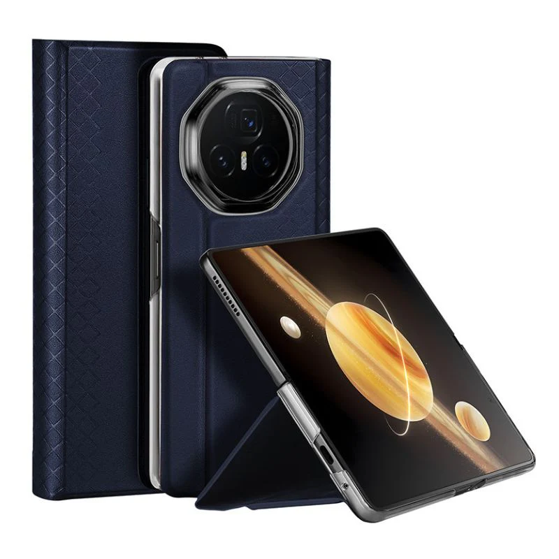 [With Card Slot] Honor Magic V3 - Premium PU Leather Strong Magnetic Foldable Protective Case