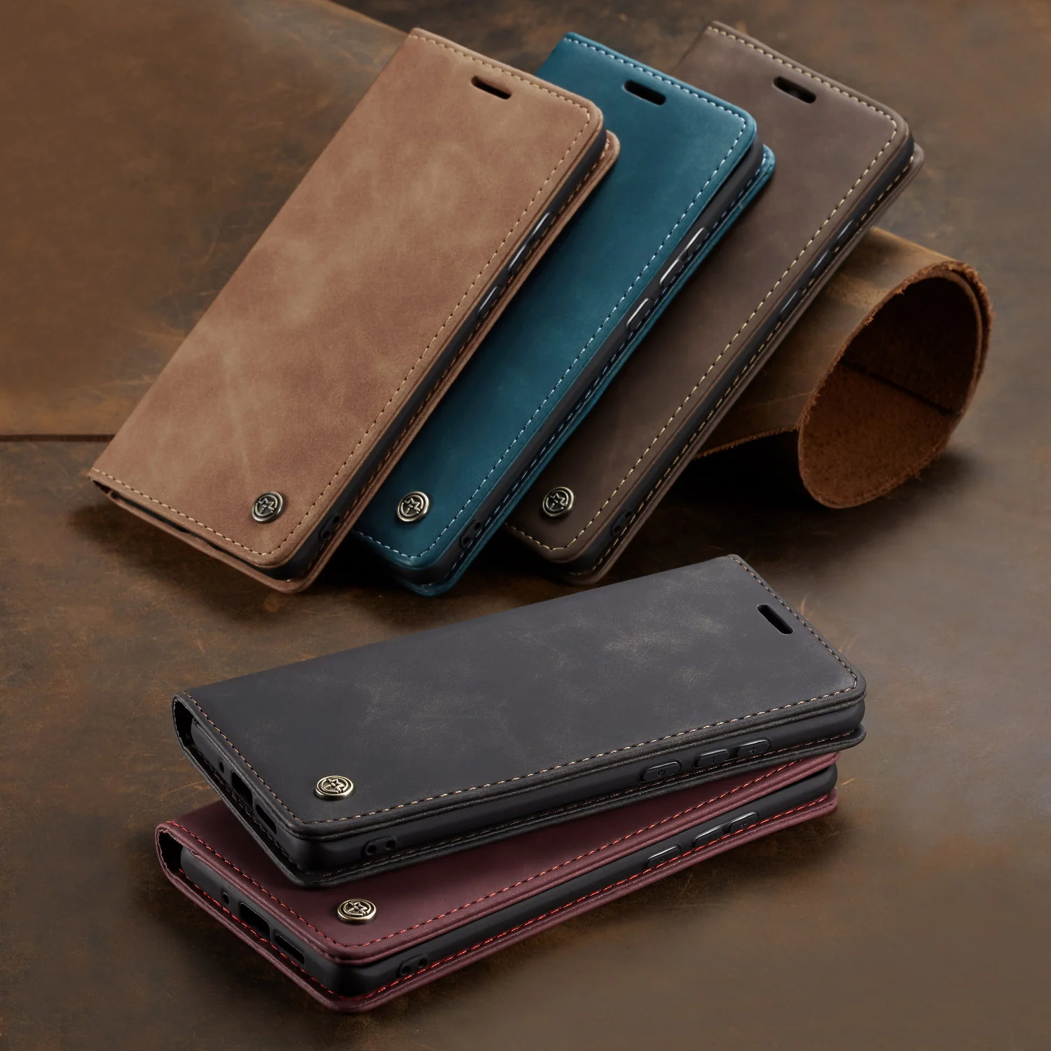 [With Card Slot] Huawei Mate 30/Pro Multi-Functional Leather Flip Shockproof Wallet Case - Image 5