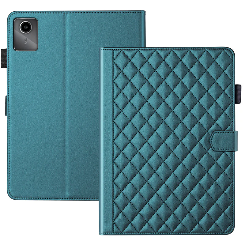 [With Card Slot] Lenovo Tab M10 Plus (3rd Gen) 10.6" inch 2022 - Diamond-patterned PU Leather Stand Case