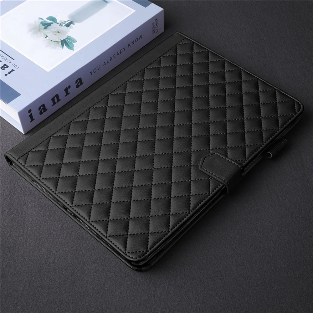 [With Card Slot] Lenovo Tab M10 Plus (3rd Gen) 10.6" inch 2022 - Diamond-patterned PU Leather Stand Case - Image 12
