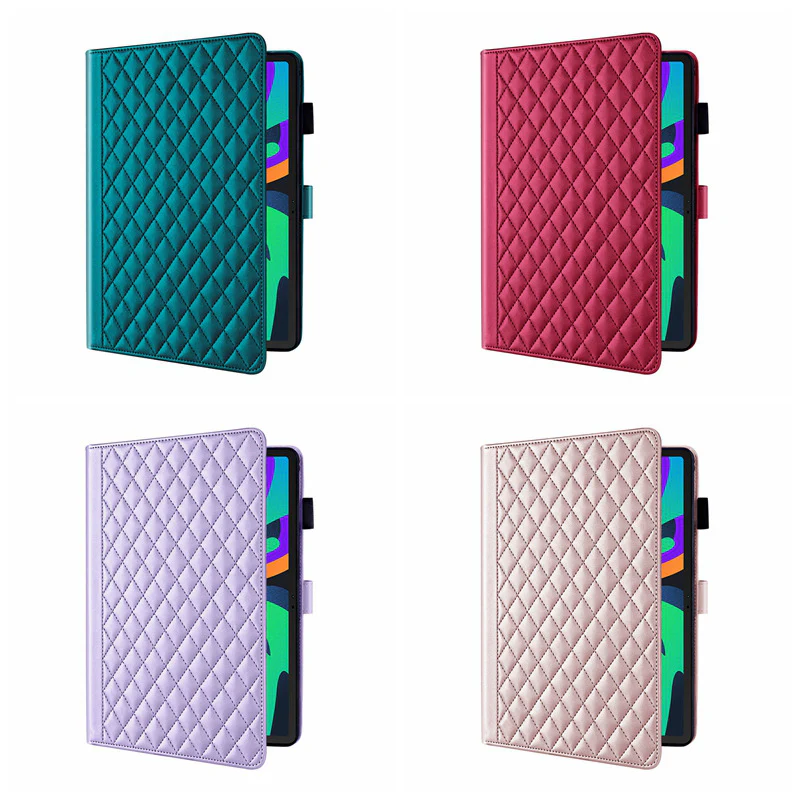 [With Card Slot] Lenovo Tab M10 Plus (3rd Gen) 10.6" inch 2022 - Diamond-patterned PU Leather Stand Case - Image 2