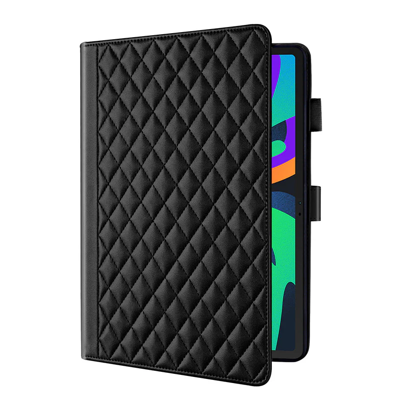 [With Card Slot] Lenovo Tab M10 Plus (3rd Gen) 10.6" inch 2022 - Diamond-patterned PU Leather Stand Case - Image 3