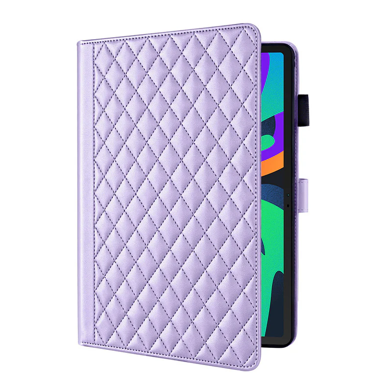 [With Card Slot] Lenovo Tab M10 Plus (3rd Gen) 10.6" inch 2022 - Diamond-patterned PU Leather Stand Case - Image 5
