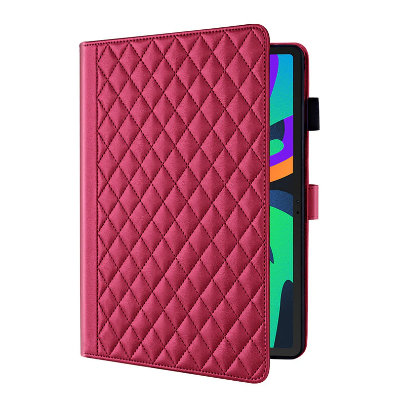 [With Card Slot] Lenovo Tab M10 Plus (3rd Gen) 10.6" inch 2022 - Diamond-patterned PU Leather Stand Case - Image 7