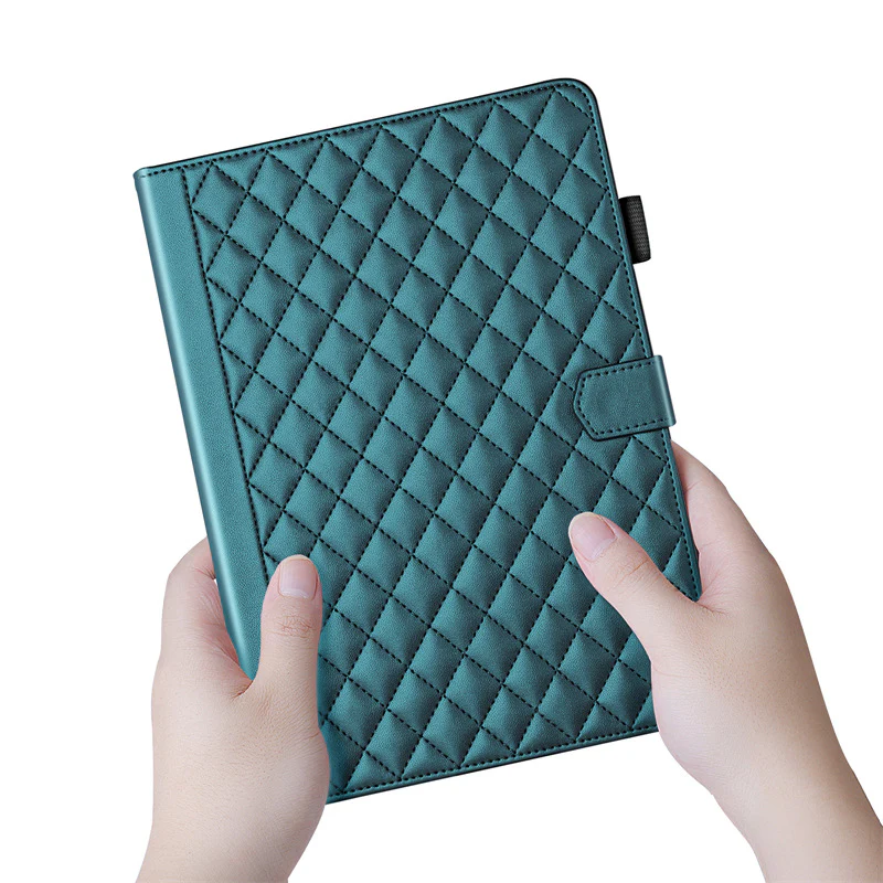 [With Card Slot] Lenovo Tab M10 Plus (3rd Gen) 10.6" inch 2022 - Diamond-patterned PU Leather Stand Case - Image 8
