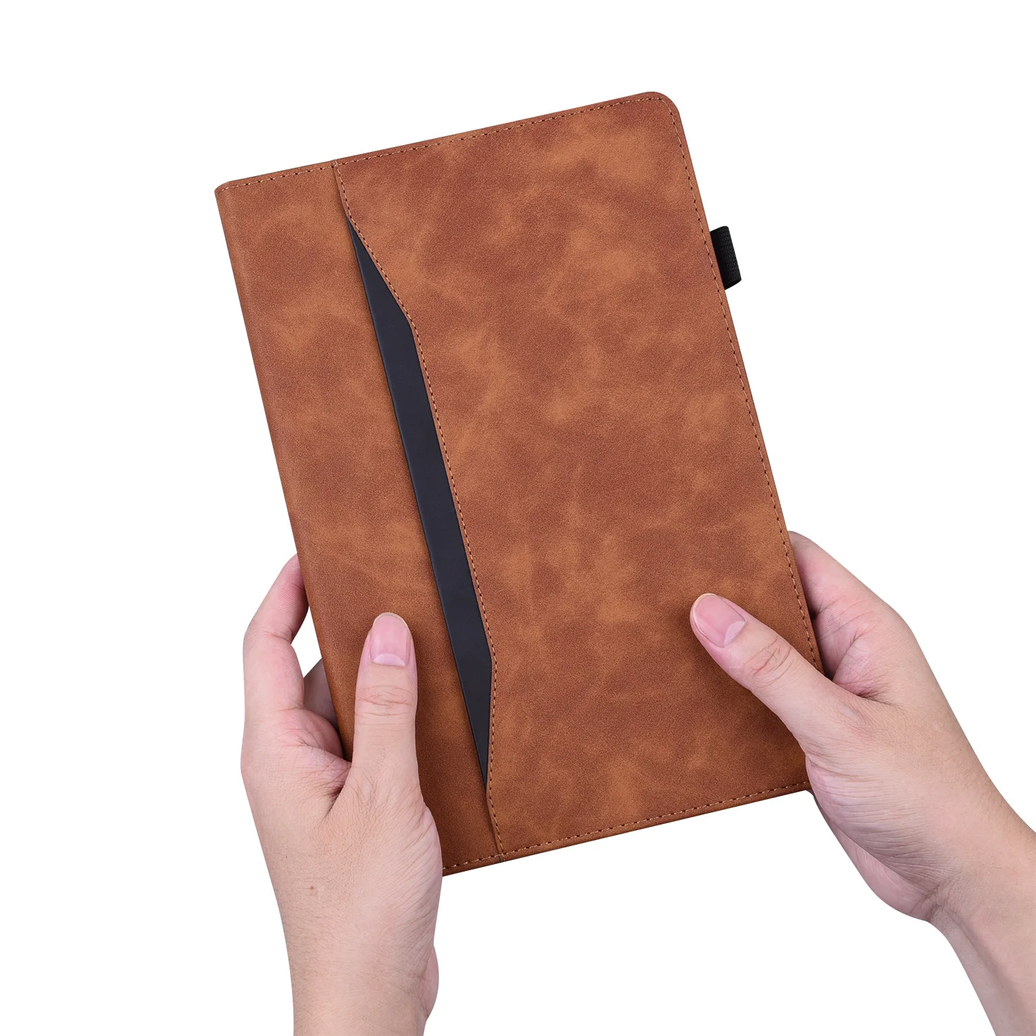 [With Card Slot] Lenovo Idea Tab 11” 2025 (TB336FU/TB336ZU) Matte Color-Block Leather Case - Image 2