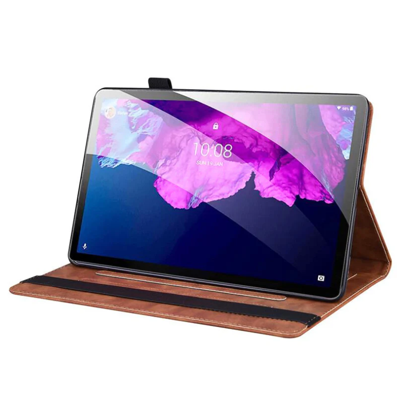 [With Card Slot] Lenovo Idea Tab 11” 2025 (TB336FU/TB336ZU) Matte Color-Block Leather Case - Image 6