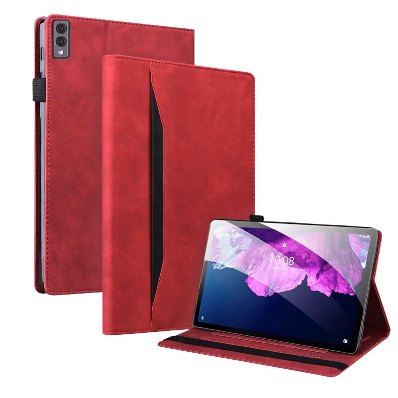 [With Card Slot] Lenovo Idea Tab 11” 2025 (TB336FU/TB336ZU) Matte Color-Block Leather Case - Image 8