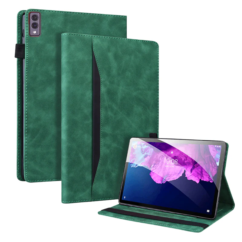 [With Card Slot] Lenovo Idea Tab 11” 2025 (TB336FU/TB336ZU) Matte Color-Block Leather Case - Image 9