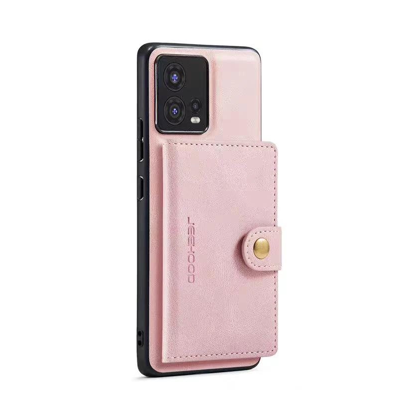 [With Card Slot] Motorola Moto Edge 30 Fusion Detachable Card Holder Leather Shockproof Wallet Series Case - Image 14