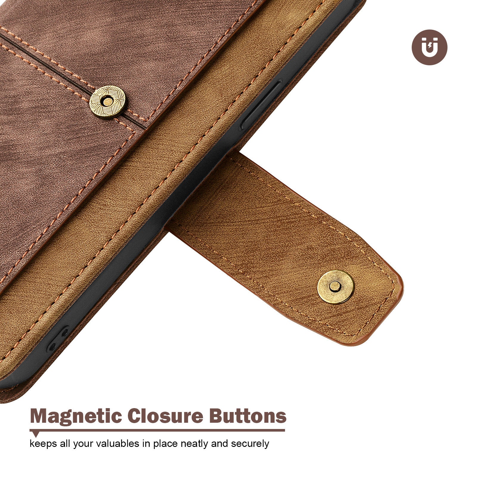 [With Card Slot] Motorola Moto E22/i Full-coverage Shockproof Wallet Series Case - Image 5