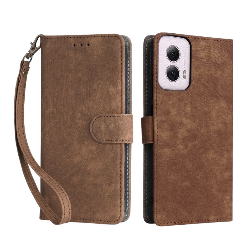 [With Card Slot][With Lanyard] Motorola Moto G75 Multi Functional Buckle Flap Wallet Series Case - Image 7