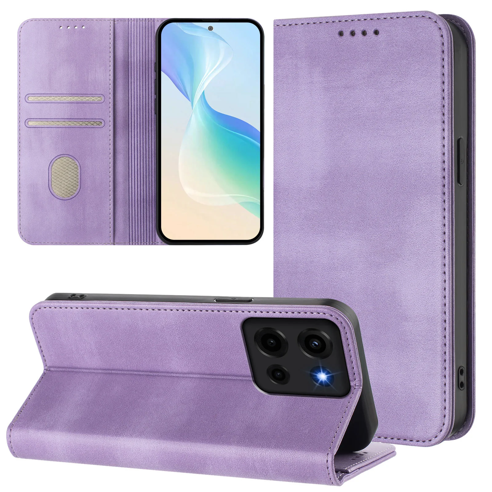 [With Card Slot] Motorola Moto G35 - Multi Functional Leather Flap Wallet Series Case