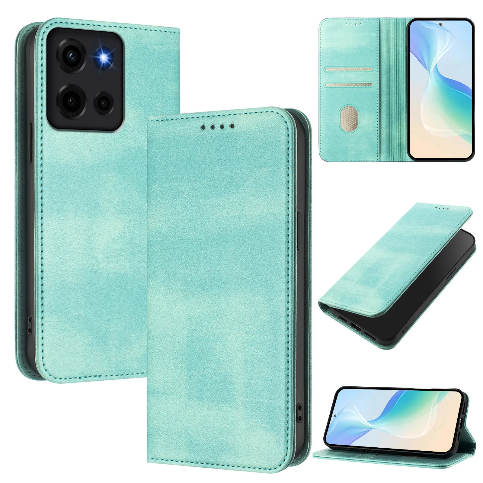 [With Card Slot] Motorola Moto G35 - Multi Functional Leather Flap Wallet Series Case - Image 10