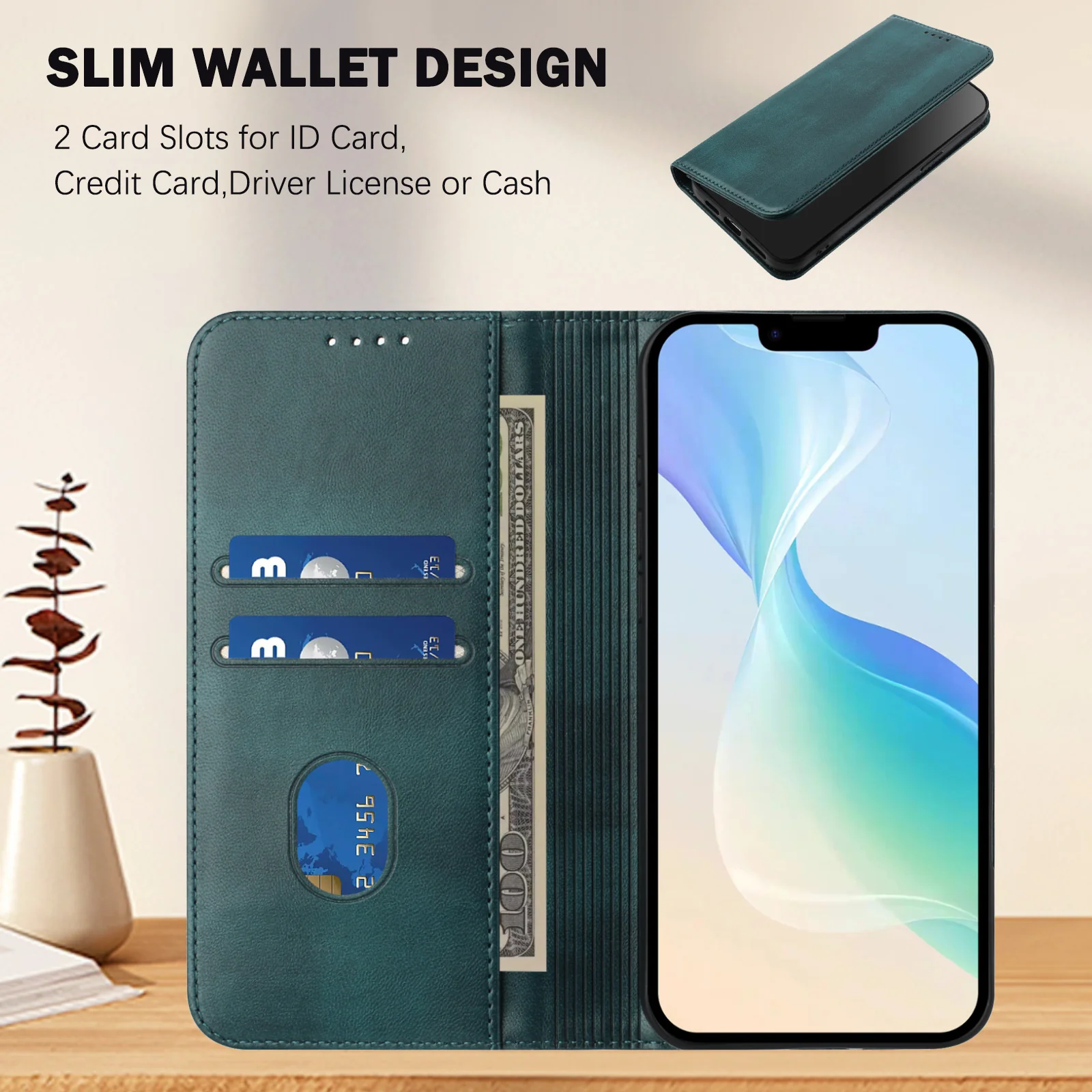 [With Card Slot] Motorola Moto G35 - Multi Functional Leather Flap Wallet Series Case - Image 12