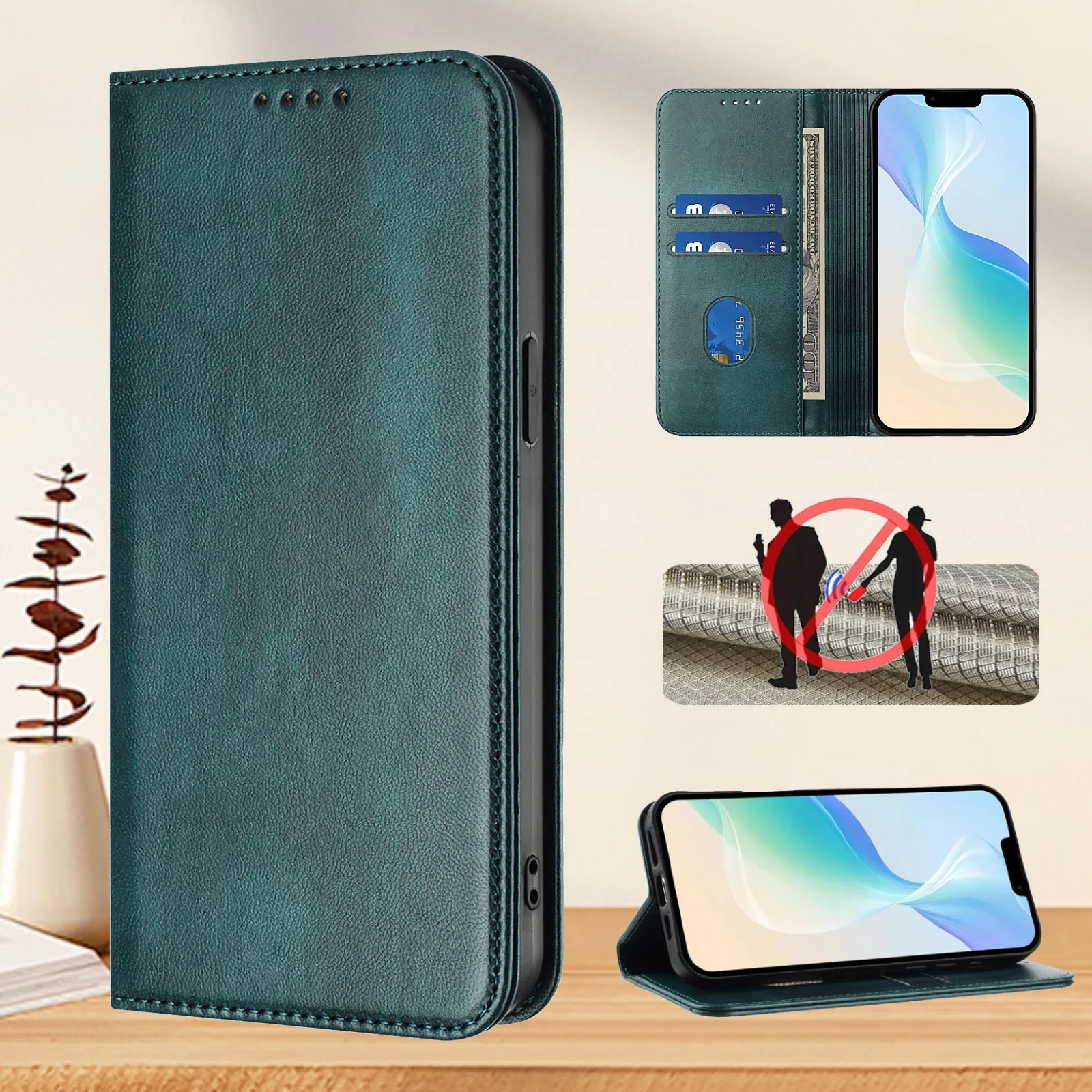 [With Card Slot] Motorola Moto G35 - Multi Functional Leather Flap Wallet Series Case - Image 15