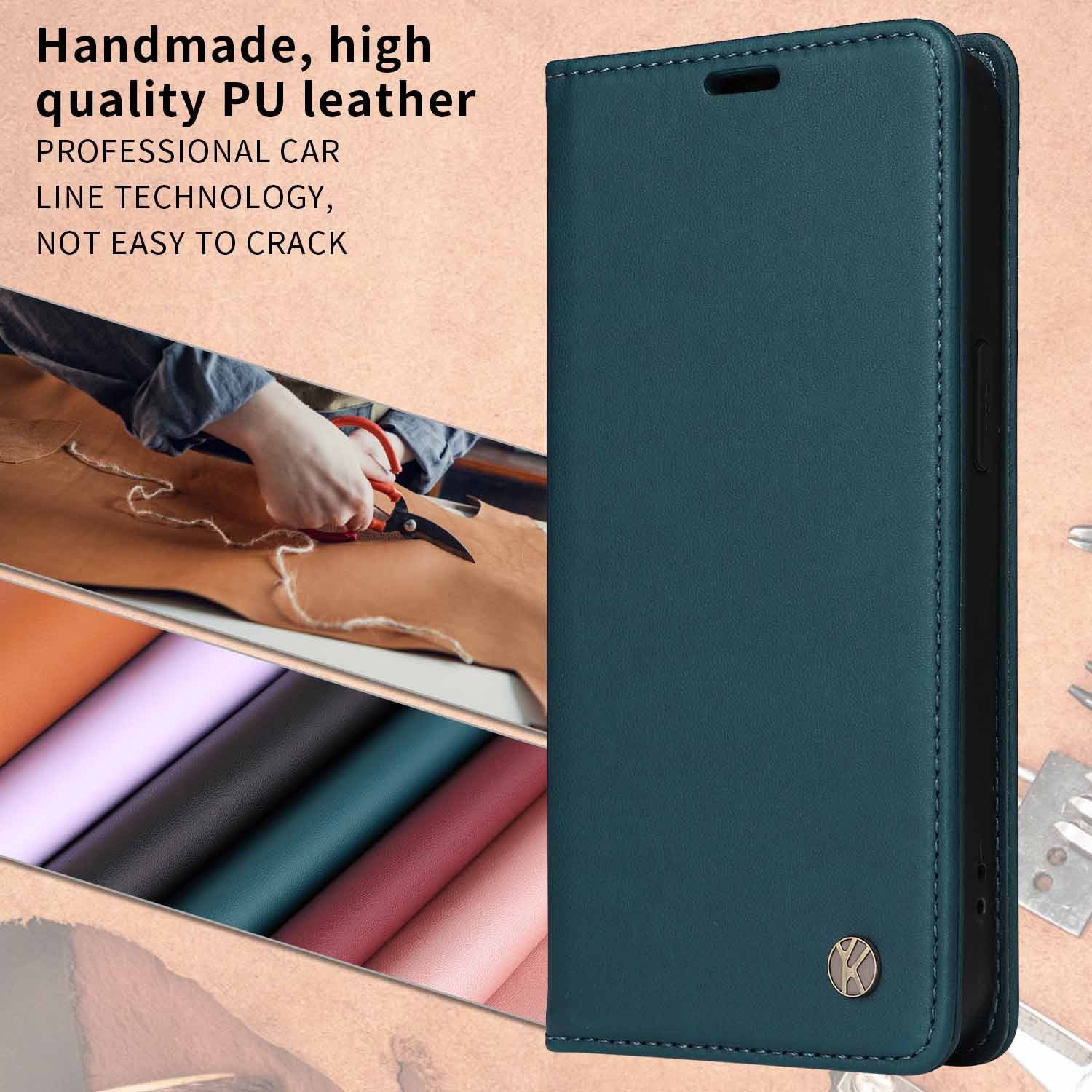[With Card Slot] Motorola Moto G06 - Shockproof Magnetic Flip Wallet Case - Image 8