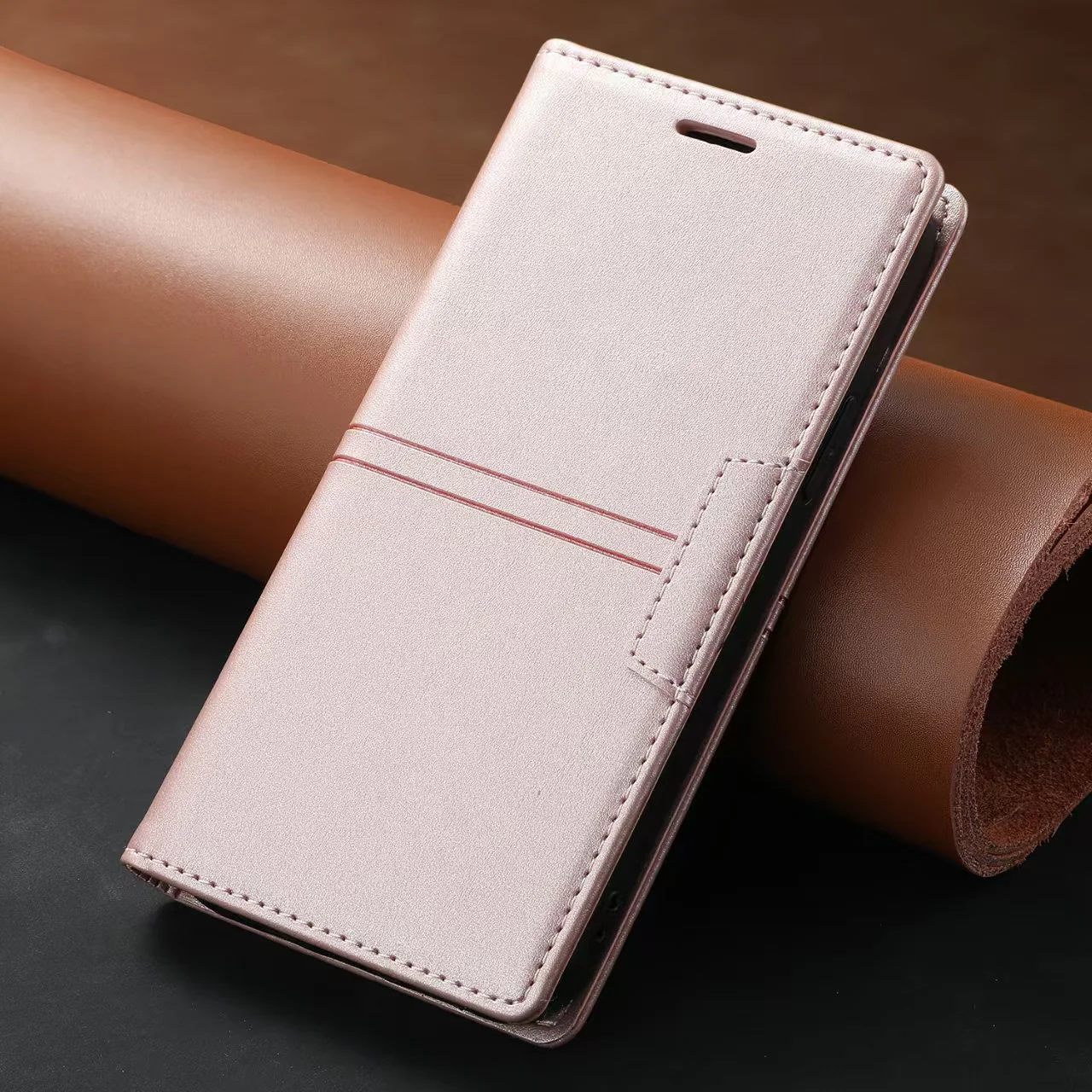 [With Card Slot] Motorola Moto G60 High-end Leather Shockproof Full-body Wallet Series Case - Image 10