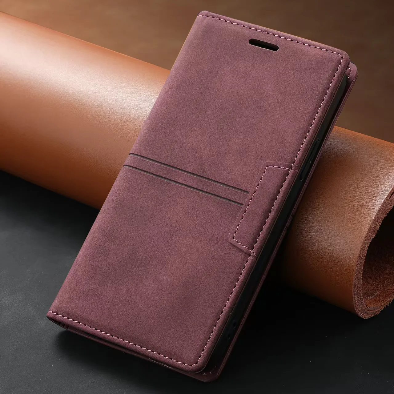 [With Card Slot] Motorola Moto G60 High-end Leather Shockproof Full-body Wallet Series Case - Image 11