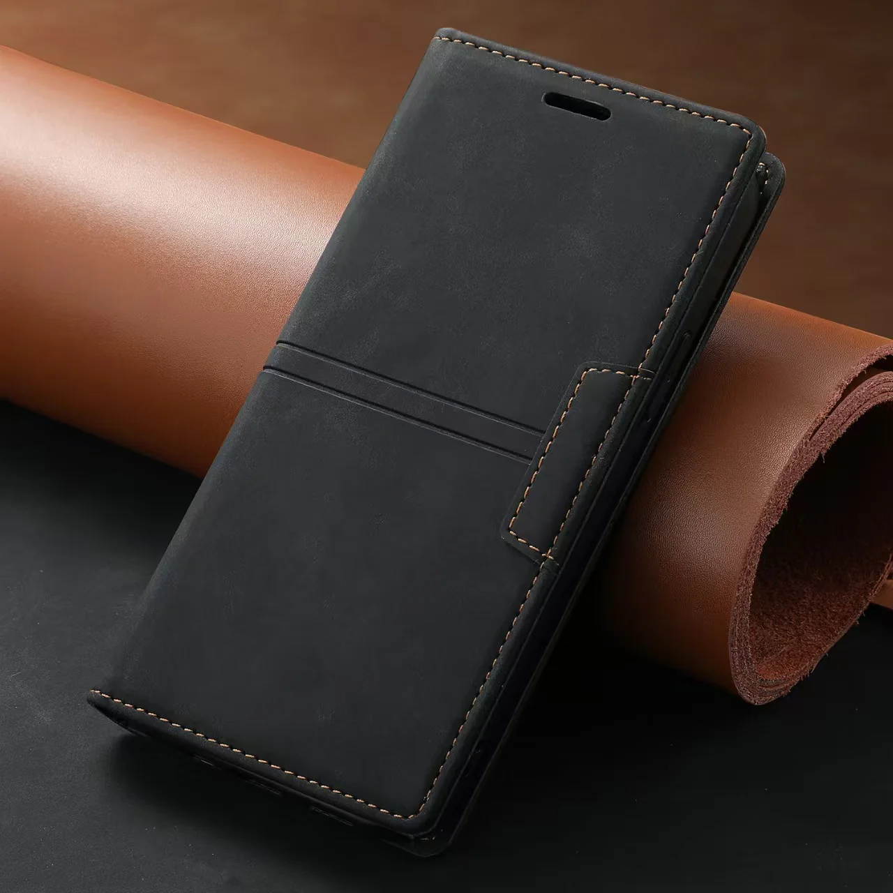 [With Card Slot] Motorola Moto G60 High-end Leather Shockproof Full-body Wallet Series Case - Image 12