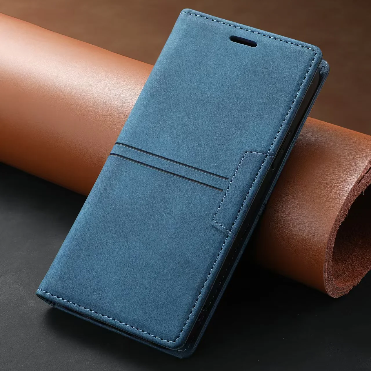 [With Card Slot] Motorola Moto G60 High-end Leather Shockproof Full-body Wallet Series Case - Image 8