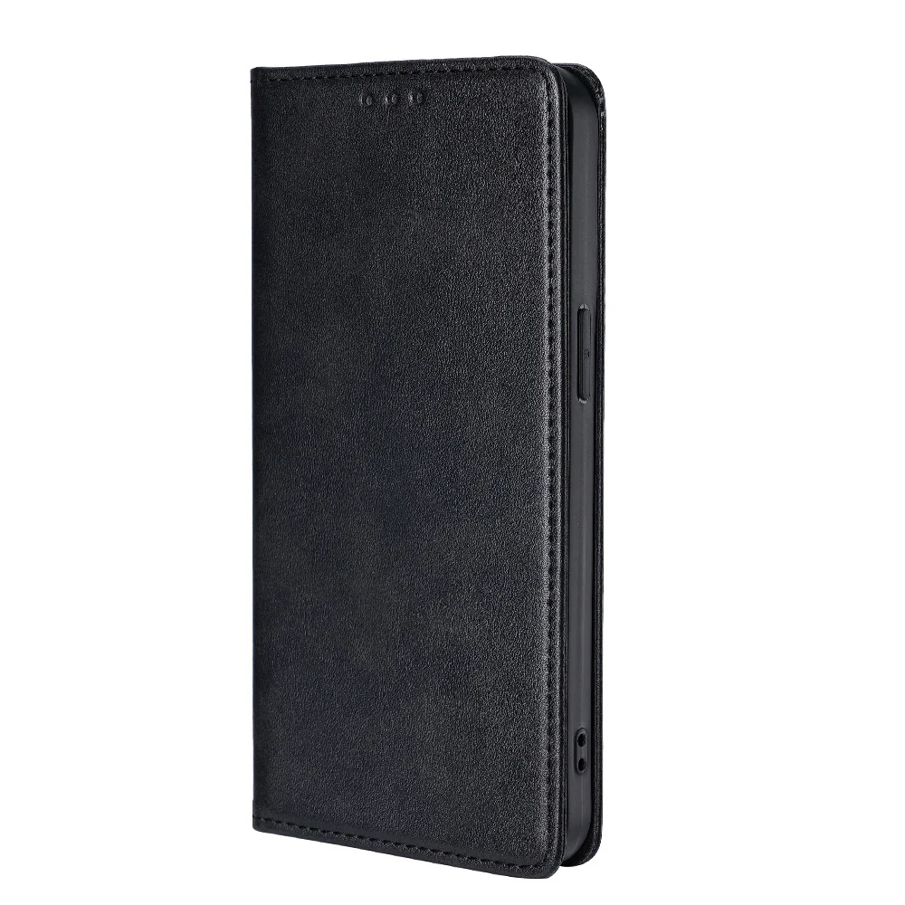 [With Card Slot] Motorola Moto G55 Premium Leather Business Flip Cover Shockproof Wallet Case - Image 2