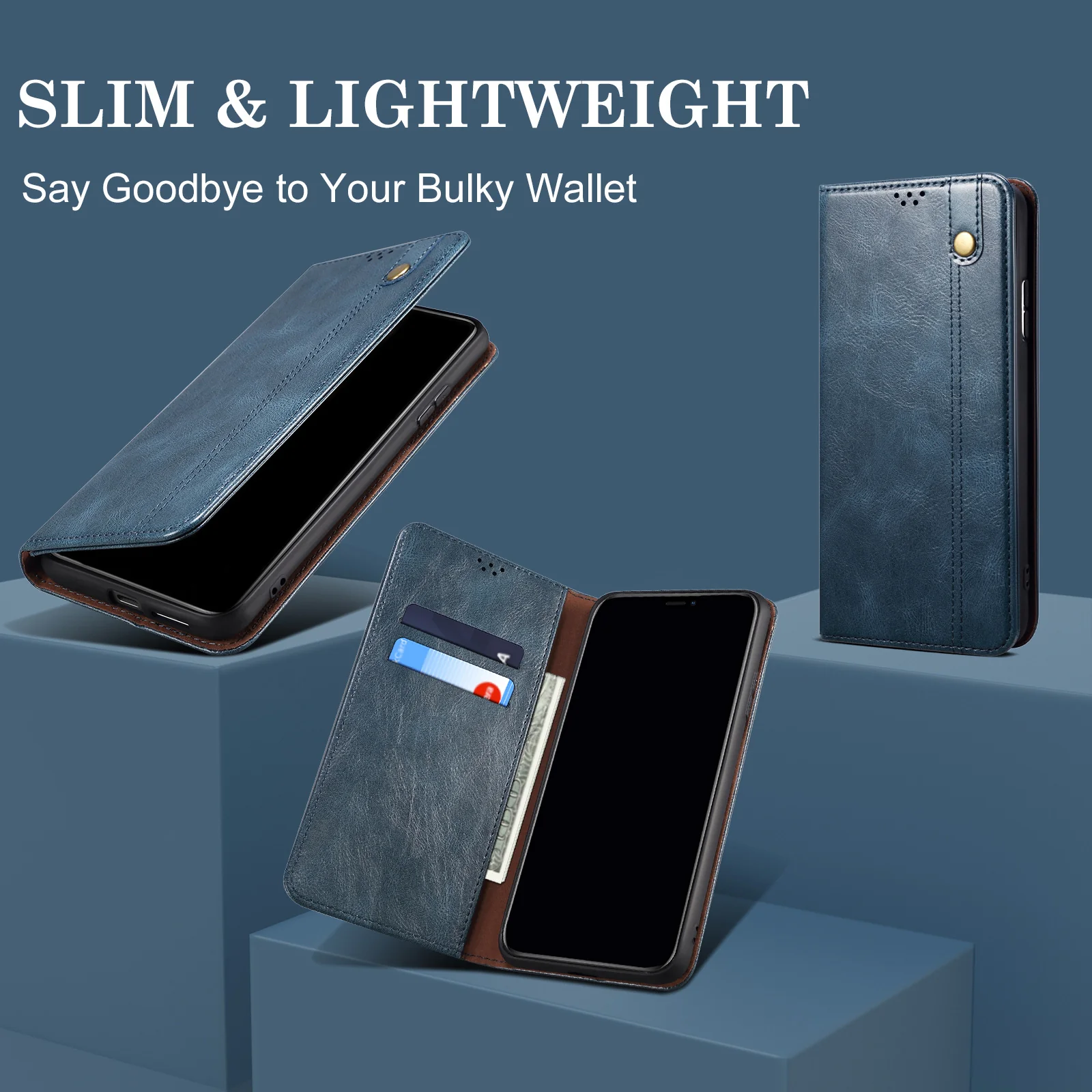 [With Card Slot] Nothing Phone (3a)/Pro Premium PU leather Flip Wallet Stand Cover - Image 10