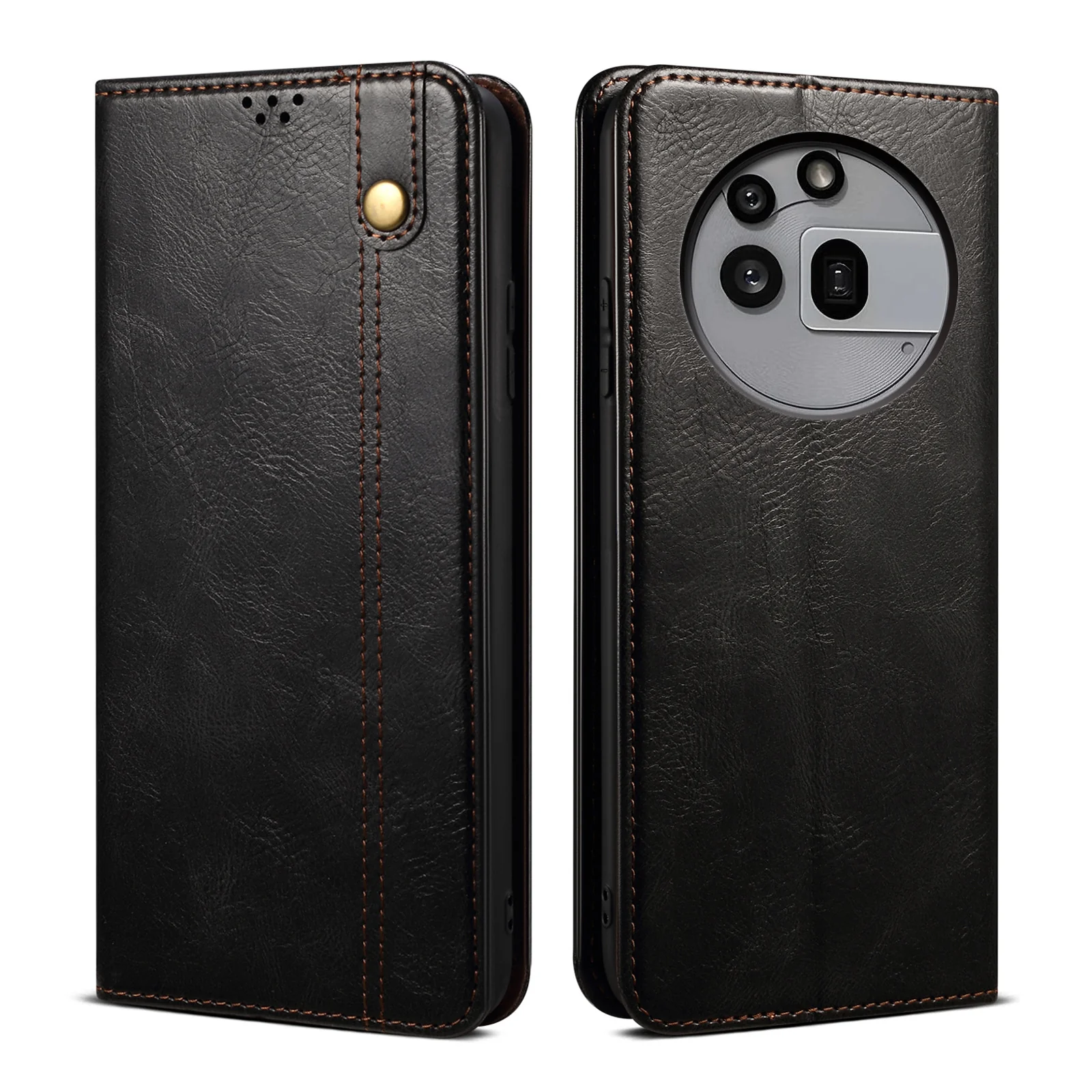 [With Card Slot] Nothing Phone (3a)/Pro Premium PU leather Flip Wallet Stand Cover - Image 2