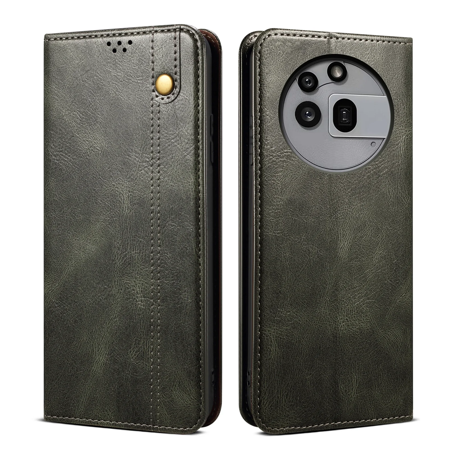 [With Card Slot] Nothing Phone (3a)/Pro Premium PU leather Flip Wallet Stand Cover - Image 4