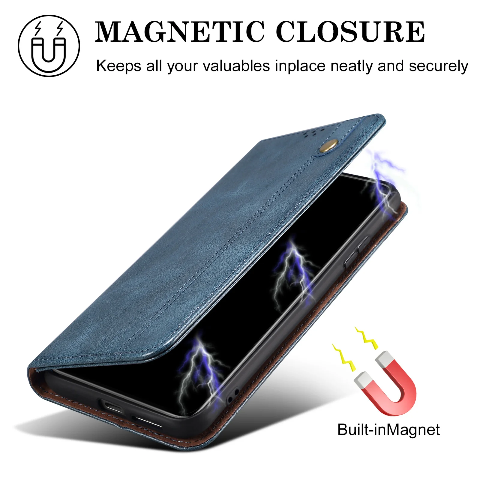 [With Card Slot] Nothing Phone (3a)/Pro Premium PU leather Flip Wallet Stand Cover - Image 8
