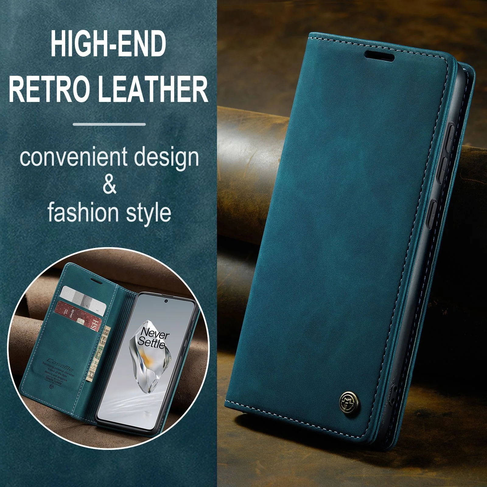 [With Card Slot] OnePlus 11 5G - Business Full-Body Matte Flip Shockproof Case - Image 9