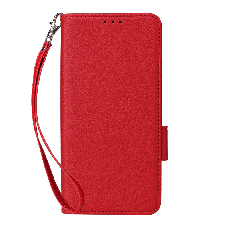 [With Card Slot] OPPO A5 Pro 5G - Premium Lychee-Grain Flip Leather Case With Detachable Wrist Strap - Image 7