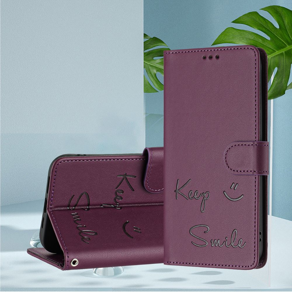 [With Card Slot] OPPO A80 5G/K12X 5G/A3 PRO 5G  - Fashion Smile PU Leather Wallet Series Stand Case With Lanyard - Image 14