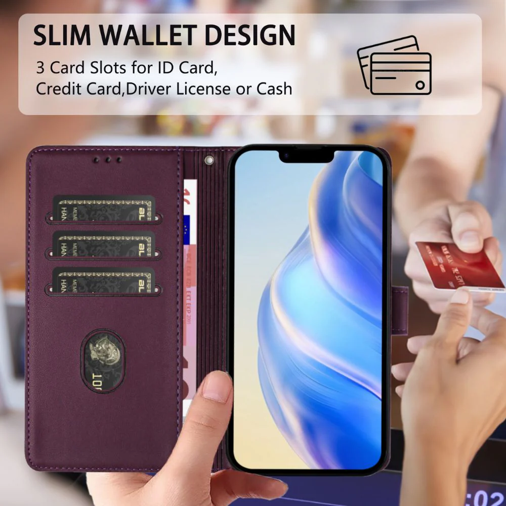 [With Card Slot] OPPO A80 5G/K12X 5G/A3 PRO 5G  - Fashion Smile PU Leather Wallet Series Stand Case With Lanyard - Image 9