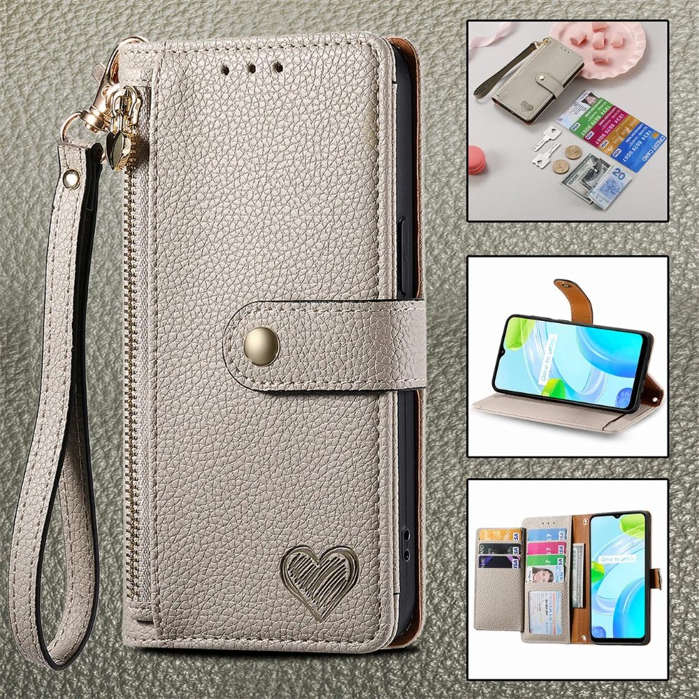 [With Card Slot] OPPO Reno12/Pro - PU leather Crossbody Wallet Style Shockproof Phone Case - Image 7