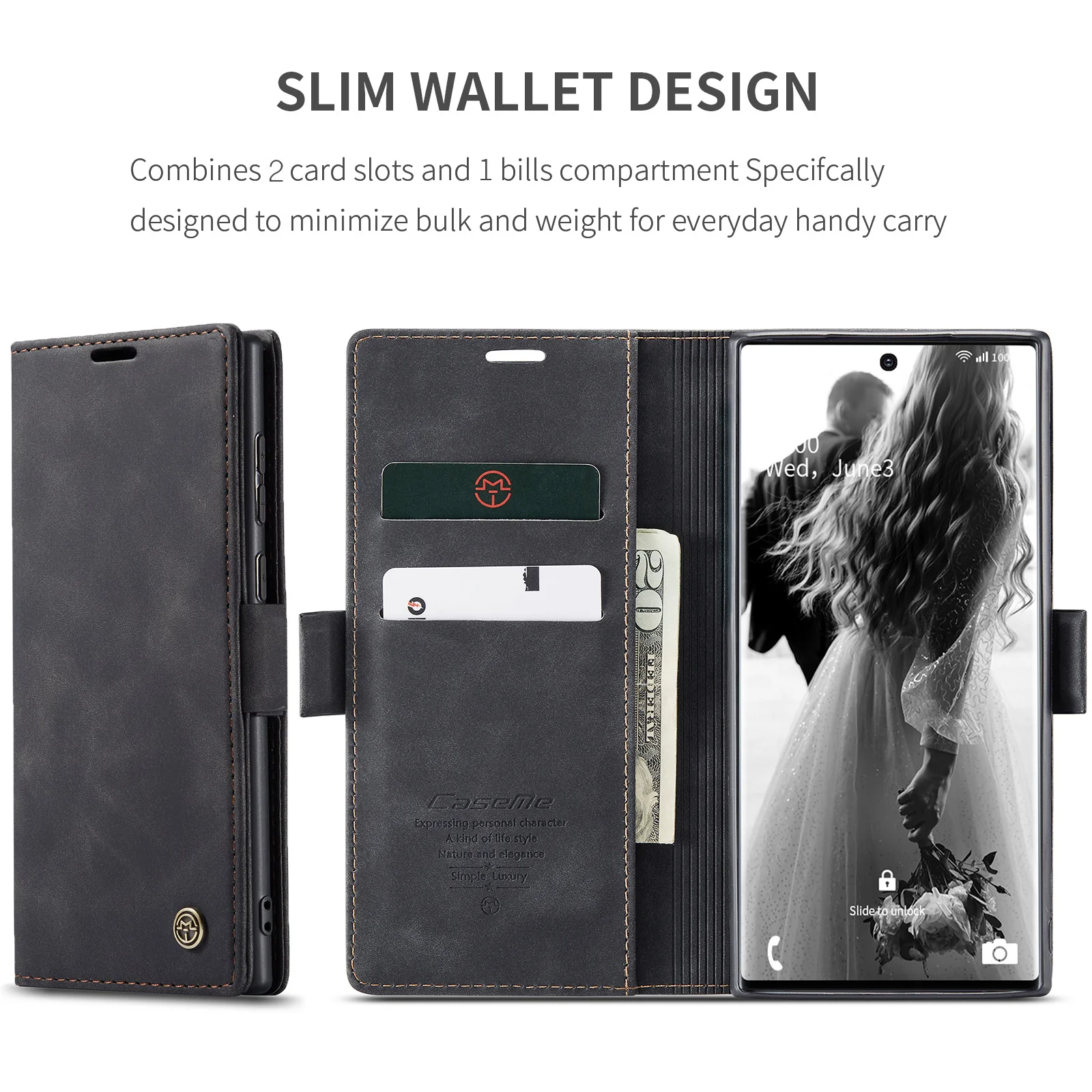 [With Card Slot] OPPO Reno13 / Pro Premium Leather Shockproof Wallet Series Case - Image 14