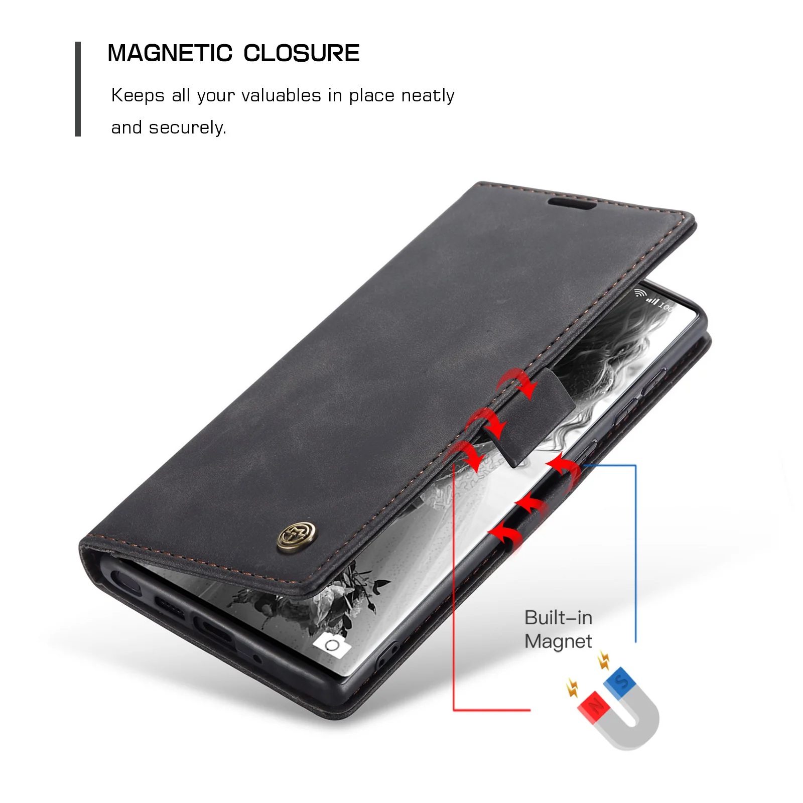 [With Card Slot] OPPO Reno13 / Pro Premium Leather Shockproof Wallet Series Case - Image 18