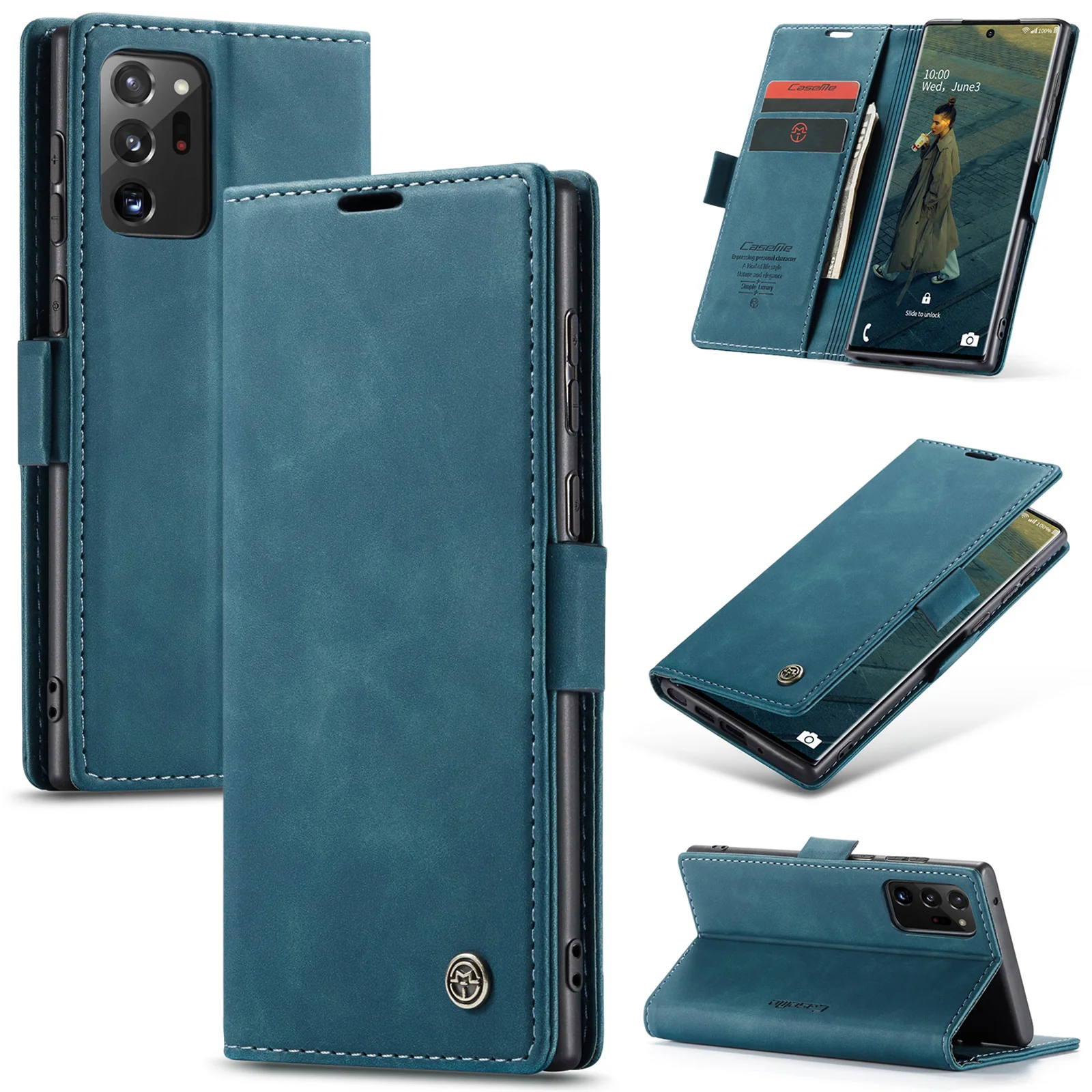 [With Card Slot] OPPO Reno13 / Pro Premium Leather Shockproof Wallet Series Case - Image 4