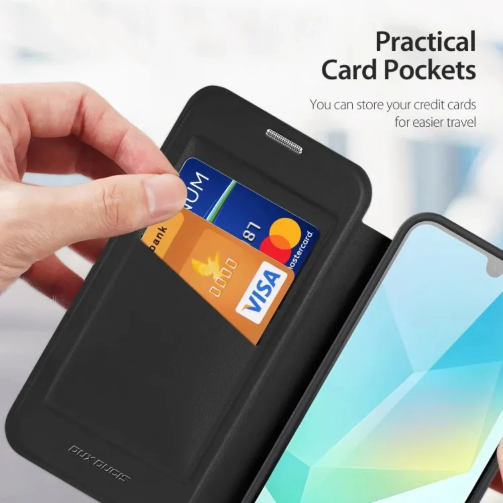 [With Card Slot] Samsung Galaxy A56 (SM-A566) - Flip Wallet Series Case With RFID Anti-skimming Material - Image 6