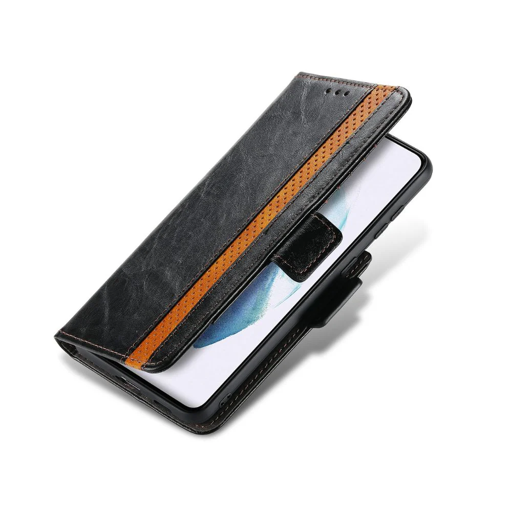 [With Card Slot] Samsung Galaxy S21/Plus/Ultra/FE - Drop Proof PU Leather Wallet Series Stand Case - Image 2