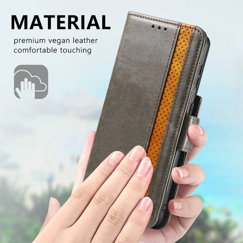 [With Card Slot] Samsung Galaxy S21/Plus/Ultra/FE - Drop Proof PU Leather Wallet Series Stand Case - Image 6