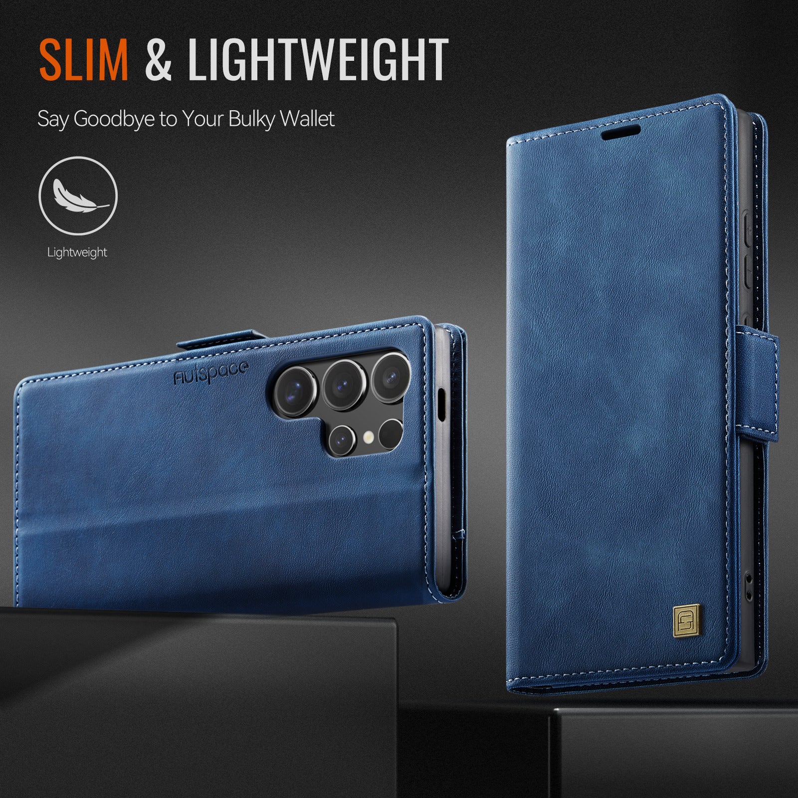 [With Card Slot] Samsung Galaxy S21/Plus/Ultra/FE - Premium Leather Shockprppf Flip Case - Image 5