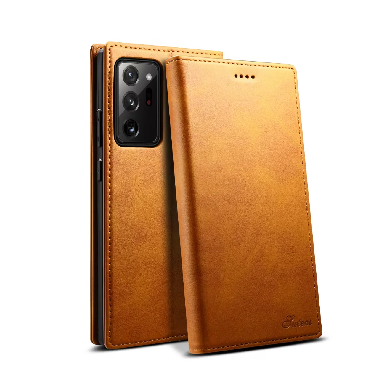 [With Card Slot] Samsung Galaxy S23/Plus/Ultra Premium Leather Flip Shockproof Wallet Series Case - Image 8