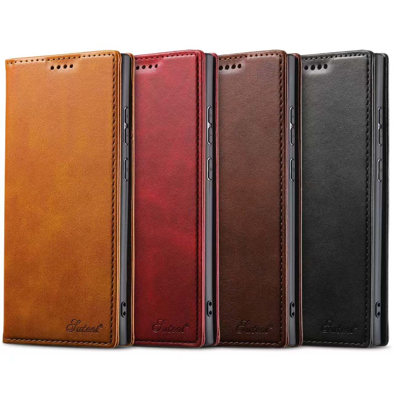 [With Card Slot] Samsung Galaxy S23/Plus/Ultra Premium Leather Flip Shockproof Wallet Series Case - Image 9