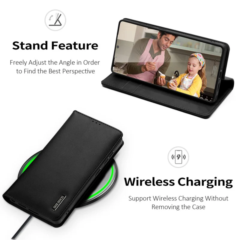 [With Card Slot] Samsung Galaxy S24/Plus/Ultra Business Flip Cover Premium Leather Shockproof Wallet Case - Image 6