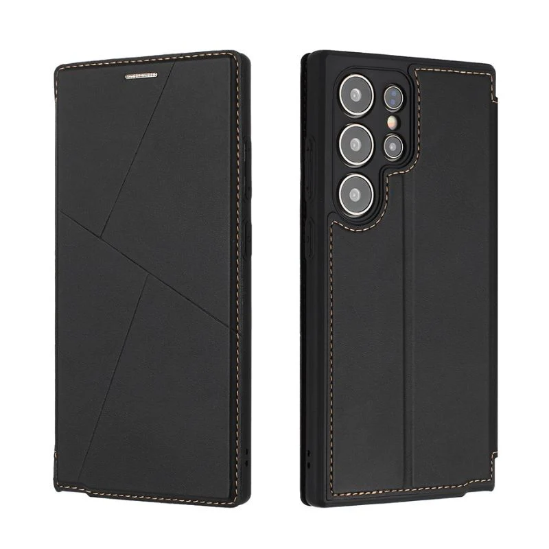 [With Card Slot] Samsung Galaxy S25/Plus/Ultra - Magnetic Leather Flip Cover Wallet Series Case - Image 9