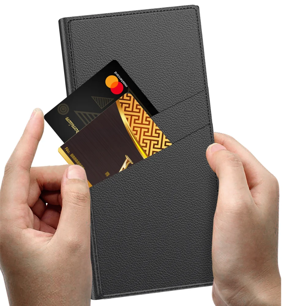 [With Card Slot] Samsung Galaxy S24 Ultra(SM-S928) - Folding Stand Card Holder Phone Case - Image 8