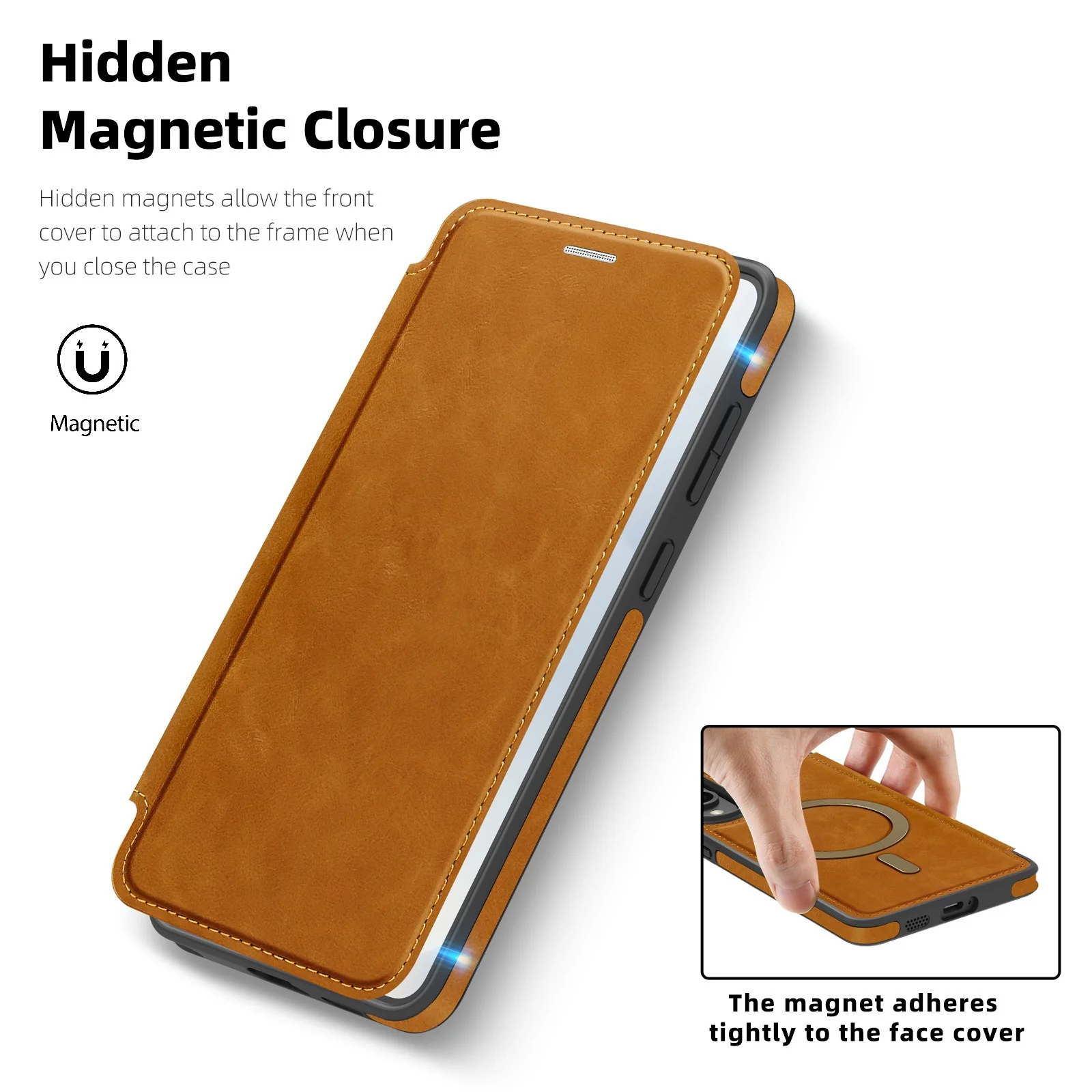 [With Card Slot] Samsung Galaxy S25 Edge (SM-S937) - Business Leather Flip Magnetic Case - Image 10
