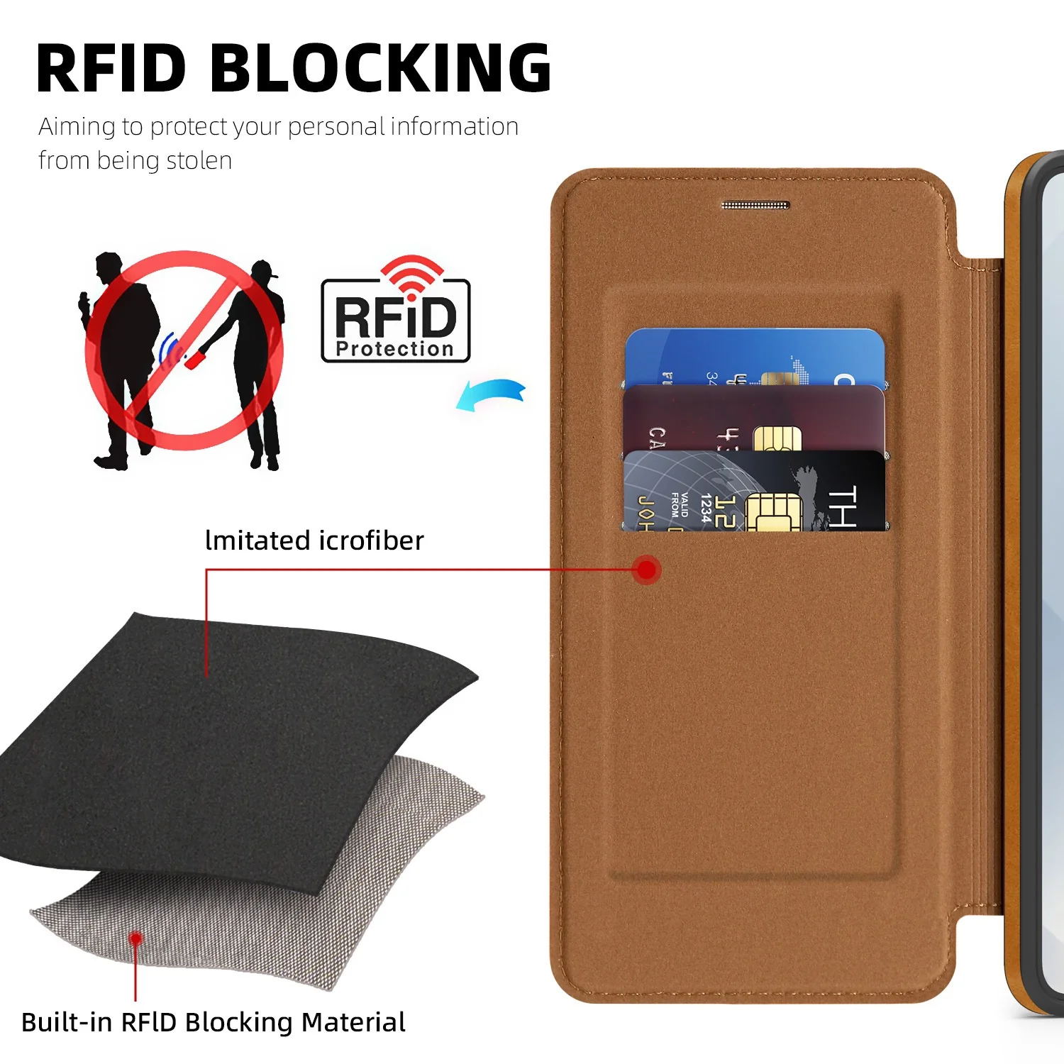 [With Card Slot] Samsung Galaxy S25 Edge (SM-S937) - Business Leather Flip Magnetic Case - Image 8